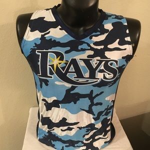 Youth MLB Tampa Bay Rays Camouflage Tank Top